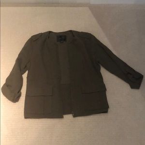 Sanctuary lightweight army green jacket